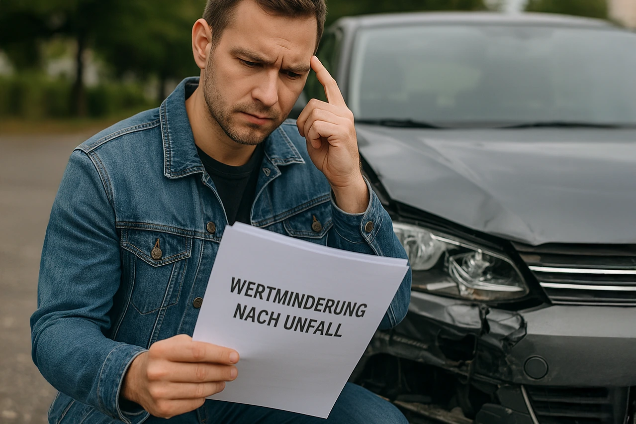 Wertminderung nach Unfall geltend machen